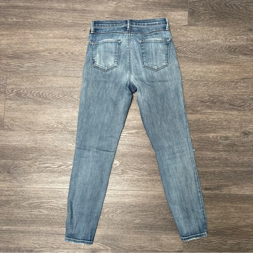 J Brand Light Blue Distressed Jeans Alana Size 24 - Picture 10 of 10